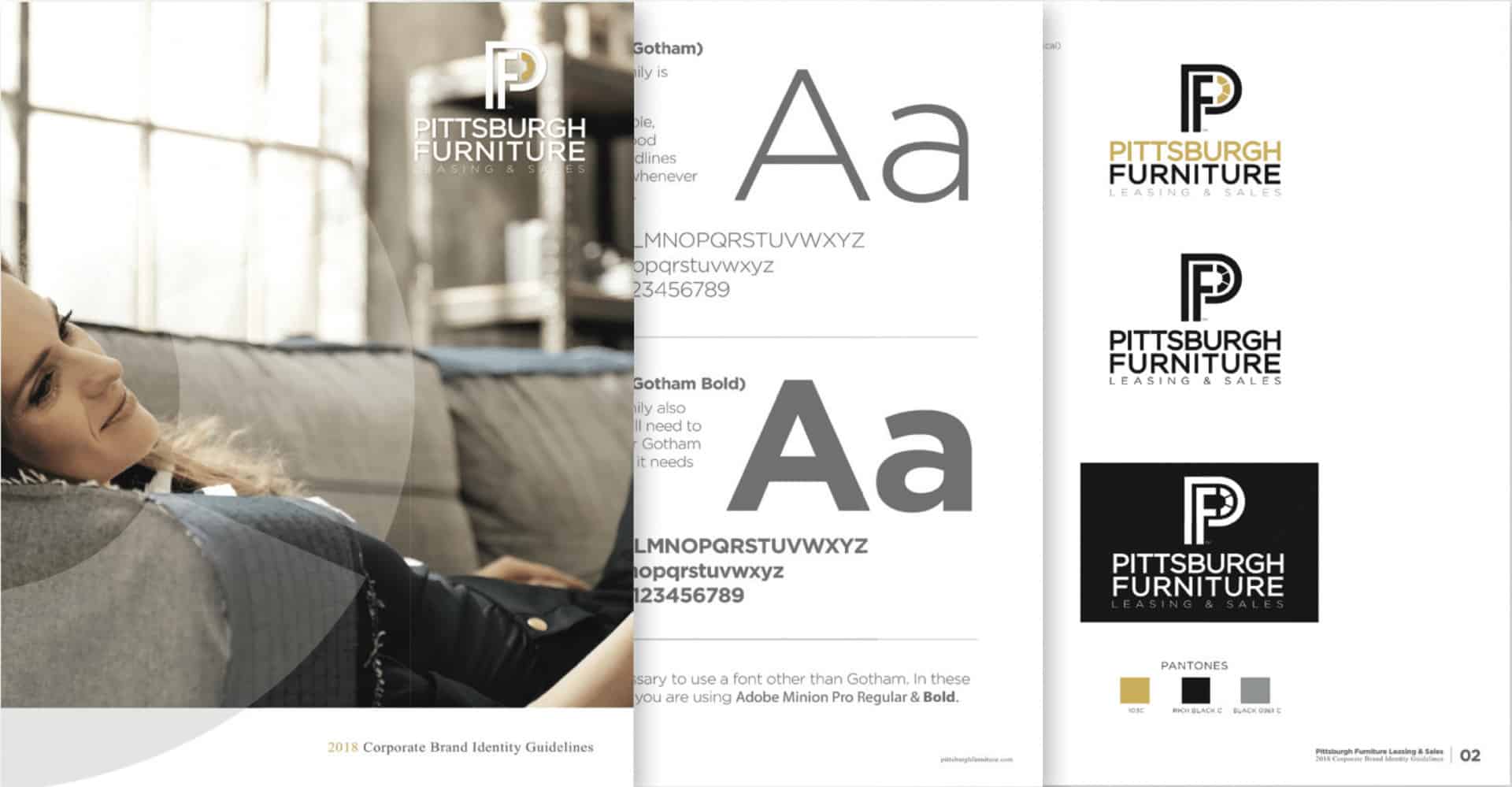 Brand Style Guide Example from Pittsburgh Furniture Drift2 Creative Design Solutions